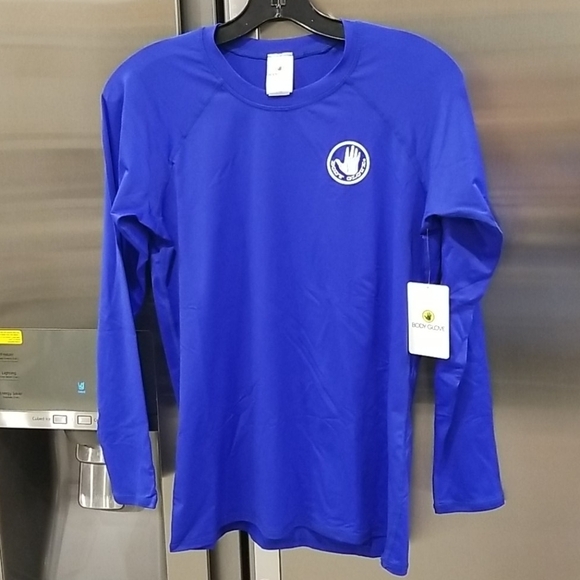 💕BODY GLOVE💕 Sleek Long Sleeve Rashguard ~ Blue - Picture 4 of 9